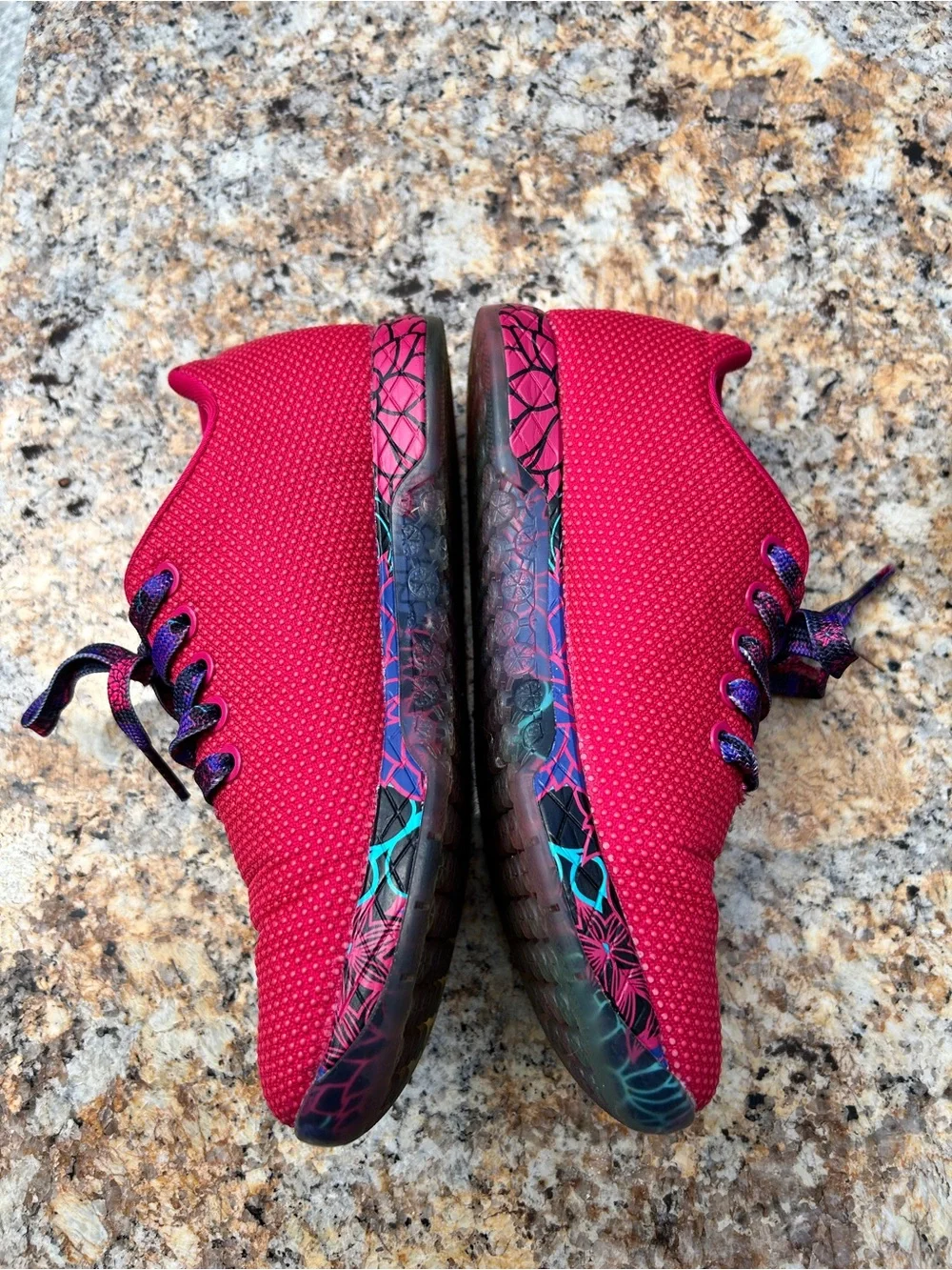 NOBULL Women’s Hot Pink Training Sneakers with Multicolor Laces